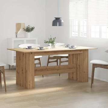 vidaXL Eettafel 180x90x76 cm bewerkt hout artisanaal, Huis en Inrichting, Tafels | Eettafels, Verzenden, Nieuw