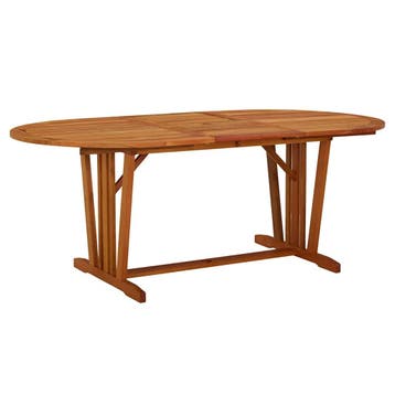 vidaXL Tuintafel 200x100x75 cm massief eucalyptushout, Tuin en Terras, Tuintafels, Verzenden, Nieuw, Hout