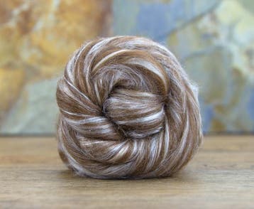 Licht bruine alpaca tussah zijde blend, Ophalen of Verzenden, Nieuw, Spinwol