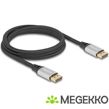 DeLOCK 80634 DisplayPort kabel 2 m Zwart, Zilver, Verzenden, Nieuw