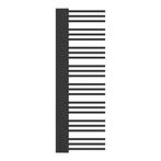 Handdoekradiator Kviteseid 50 mm zwart 146x45x6,6 cm [neu.ha, Doe-het-zelf en Verbouw, Verwarming en Radiatoren, Verzenden, Nieuw