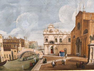 Italiaanse school (XIX) - Plaza Veneciana - NO RESERVE