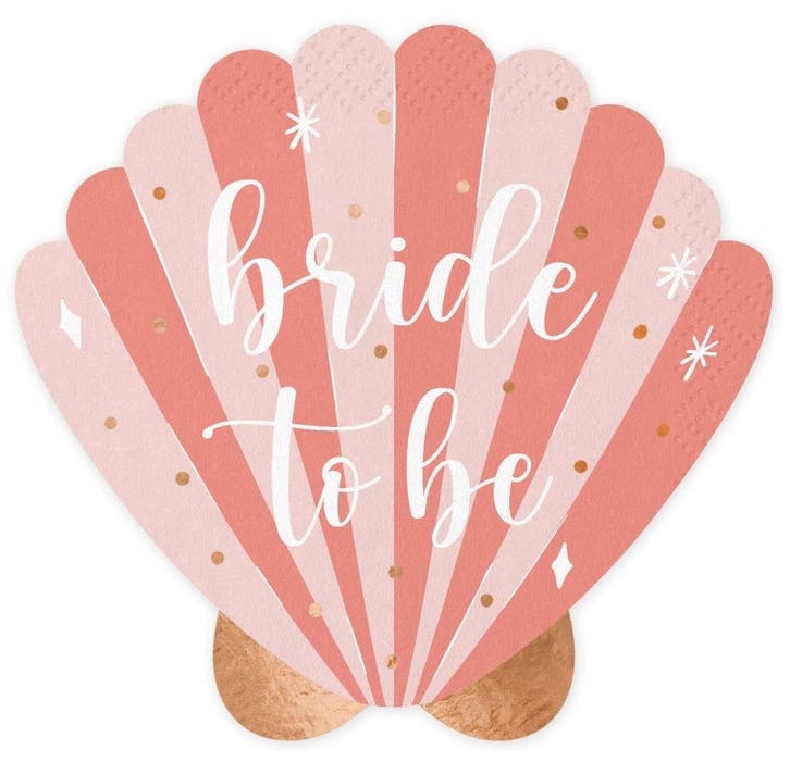 Servetten Bride To Be Schelp (20st), Kleding | Dames, Carnavalskleding en Feestkleding, Nieuw, Ophalen of Verzenden