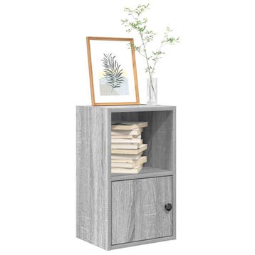 vidaXL Boekenkast 31x24x52 cm bewerkt hout grijs sonoma, Verzenden, Nieuw, Overige houtsoorten