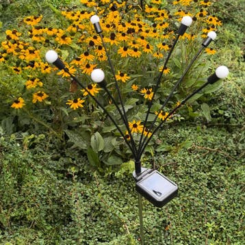 Solar priklamp Miami | Warm wit licht | Set van 4 stuks, Zonne-energie, Kunststof, Verzenden, Minder dan 50 watt