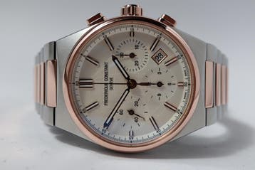 Horloge Frederique Constant Highlife Chronograph 07/2022, Overige merken, Staal, Staal, Polshorloge