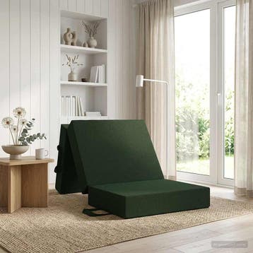 vidaXL Vouwbare Bankbed 75 x 67 x 45 cm Donkergroen, Verzenden, Nieuw