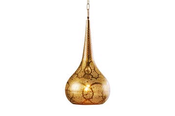 Hanglamp ORIENT LIVING 50 cm ijzer met gouden decoratie -, Huis en Inrichting, Lampen | Hanglampen, Ophalen of Verzenden, Nieuw