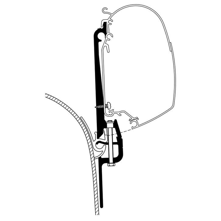 Thule Hymer Car 99 Adapter, Caravans en Kamperen, Camper-accessoires, Nieuw, Ophalen of Verzenden