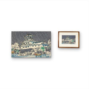 Tsuyama Castle (), Snow Scene - Unknown - Japan (Zonder
