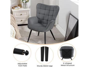 WOLTU Wing Chair, Modern, Relaxstoel, TV-stoel, Comfortabel,, Verzenden, Nieuw