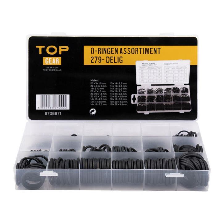 O-ringen Assortiment 279.dlg, Doe-het-zelf en Verbouw, Kratten en Dozen, Nieuw, Verzenden