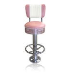 Bar stool BS-27 CB Dusty Rose with footring-Hout, Ophalen, Gebruikt