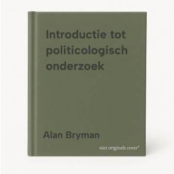 Introductie tot politicologisch onderzoek - Alan Bryman, Verzenden, Gelezen, Alan Bryman
