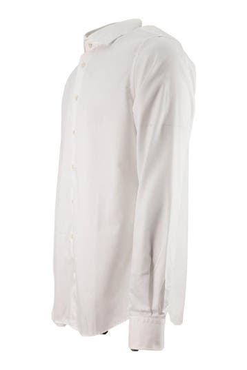 Profuomo Overhemd in maat 41 Wit, Kleding | Heren, Verzenden, Zo goed als nieuw, Wit, Profuomo