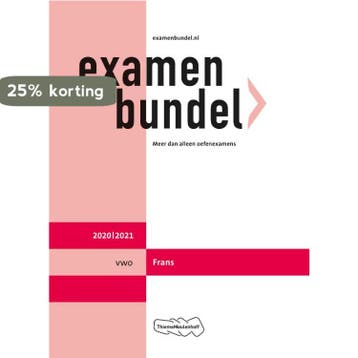 Examenbundel vwo Frans 2020/2021 9789006781359, Verzenden, Gelezen