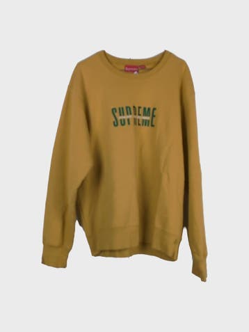 Supreme Sweatshirts Heren maat L Geel, Maat 52/54 (L), Geel, Ophalen of Verzenden, Zo goed als nieuw
