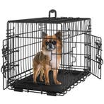 2dekans | Yaheetech Hondenbench - Opvouwbaar - 61,5x41,5x47, Dieren en Toebehoren, Hondenhokken, Ophalen of Verzenden, Zo goed als nieuw