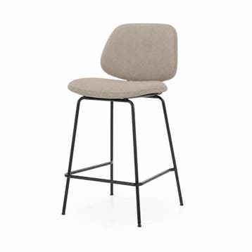 Barstoel Jon - Taupe Maywood - 95994 - barkruk/stoel - Taupe, Nieuw, Stof