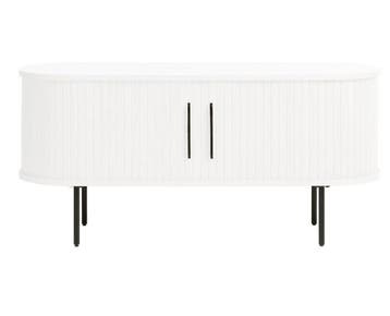 TV-meubel Nola eiken 120 cm - wit, Ophalen of Verzenden, Nieuw