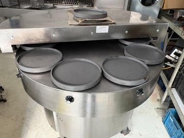 industriële 8 pans pannenkoekenmachine pannenkoeken carrouse, Ophalen of Verzenden, Gebruikt