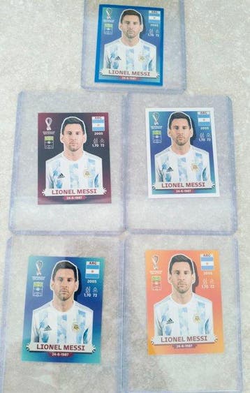 2022 Panini Lionel Messi Original edition - 5 Sticker -, Nieuw
