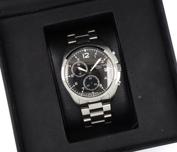 Hamilton - Khaki Aviation Pilot Pioneer Chrono Quartz -, Nieuw