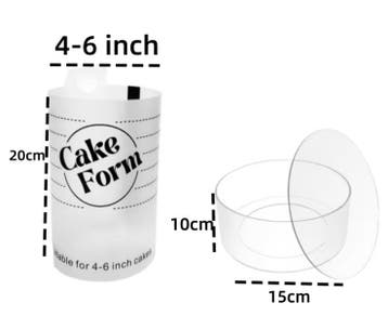 Verstelbare Taart Ring – Acryl Bakring voor Taart en Mousse, Verzenden, Nieuw
