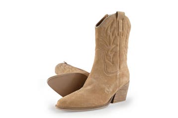 Manfield Cowboy laarzen in maat 38 Beige, Verzenden, Beige, Zo goed als nieuw, Manfield