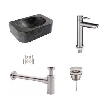 Sani Royal Fonteinset Hardstenen Flow met Kraan,, Nieuw