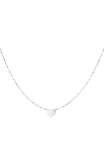 Goudlief Minimalistische ketting hart goud kleur stainles..., Verzenden, Nieuw, Zilver, Overige materialen
