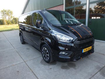 Ford Transit Custom 320 2.0 TDCI L2H1 Sport* navi/cam*xenon*, Automaat, Gebruikt, Leder en Stof, Zwart