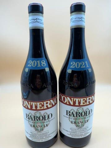 2018 & 2021 Giacomo Conterno, Francia - Barolo DOCG - 2, Nieuw