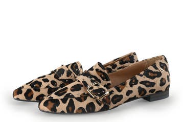 Babouche Instappers in maat 38 Panter, Kleding | Dames, Schoenen, Overige kleuren, Verzenden, Instappers, Zo goed als nieuw