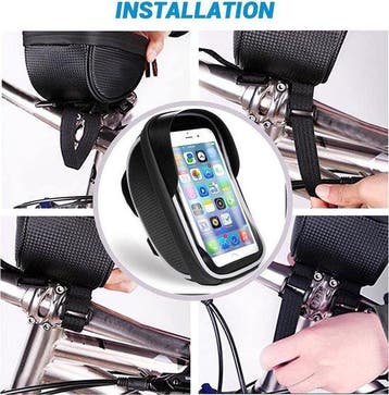 Telefoonhouder fiets – Stuurtas met opbergvak – Waterdicht, Ophalen of Verzenden, Nieuw