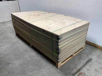 Veiling - 10x Multiplex-plaat 250x125x0,9cm, Doe-het-zelf en Verbouw, Nieuw
