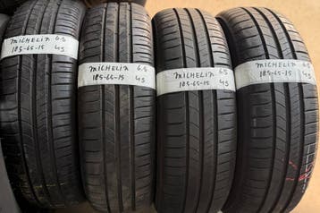 4x 185-65-15 Michelin Zomer 4x 6.5mm €45 Per Band 185 65 15, Auto-onderdelen, Banden en Velgen, Ophalen, Gebruikt, 15 inch, 185 mm