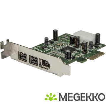 StarTech.com 3-poort 2b 1a Low Profile 1394 PCI Express, Computers en Software, Verzenden, Nieuw, Startech