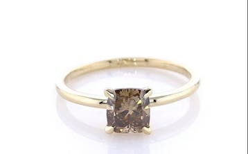 Zonder minimumprijs - Ring - 14 karaat Geel goud - 1.00ct., Nieuw