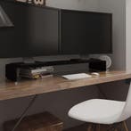 vidaXL TV-meubel/monitorverhoger zwart 110x30x13 cm glas, Huis en Inrichting, Kasten | Televisiemeubels, 100 tot 150 cm, Verzenden