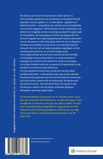 Vergelding en vergoeding 9789013133639 R. Feenstra, Verzenden, Gelezen, R. Feenstra