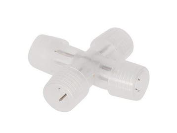 X-connector voor 9 meter LED slang - Transparant, Ophalen of Verzenden, Nieuw