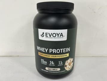 Veiling - 5x Evoya whey protein Sweet vanilla 1000g, Nieuw