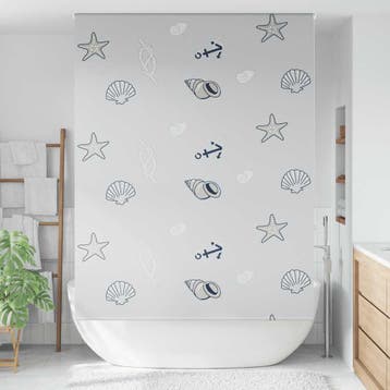 vidaXL Doucherolgordijn 160x240 cm stofbreedte 156 cm, Verzenden, Nieuw, Grijs