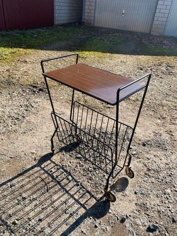 Bijzettafel - Metaal - string tafel wagen