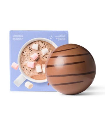 HEMA Melkchocolade chocobomb met brownie en marshmallows 45g, Verzenden, Nieuw