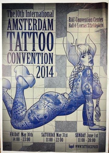 Vince Ruarus - Amsterdam tattoo convention 2014 A0 formaat