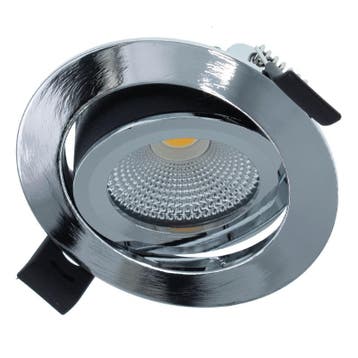 LED inbouwspot Varda Chroom 5W 420lm 60º 2700K IP44 | Dim.., Ophalen of Verzenden, Nieuw