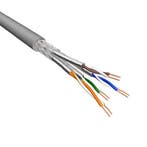 Cat.6A S/FTP Kabel Soepel AWG26 LSZH Grijs 500m 100% koper, Ophalen of Verzenden, Nieuw