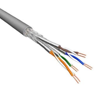 Cat.6A S/FTP Kabel Soepel AWG26 LSZH Grijs 500m 100% koper, Ophalen of Verzenden, Nieuw